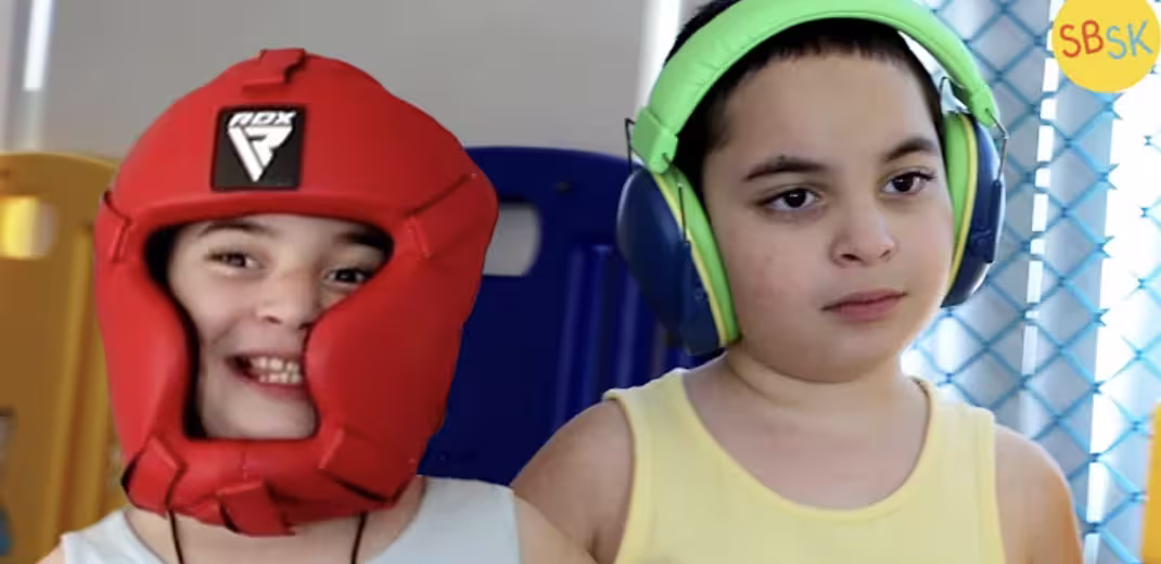 Twin boys Dominic and Emmet are autistic nonverbal twins. 