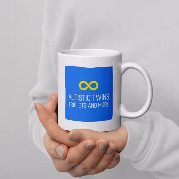 Autistic Twins Triplets and More Logo Mug